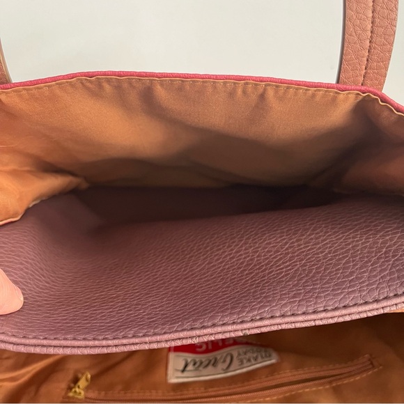 Relic Stop & Smell The Roses Tote Bag Pebbled Faux Leather Multicolor Brass Stud - Picture 7 of 16